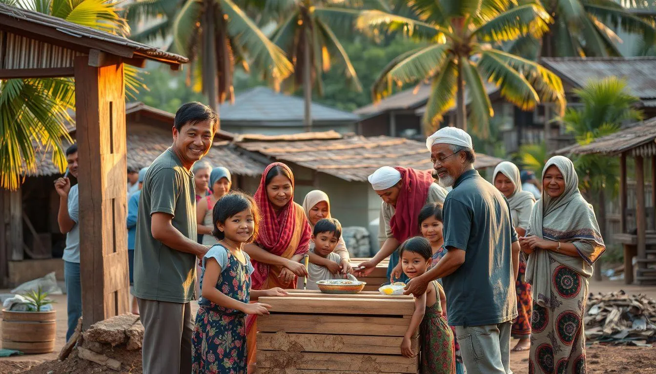 Manfaat dan Dampak Positif Gotong Royong (c) Ilustrasi AI