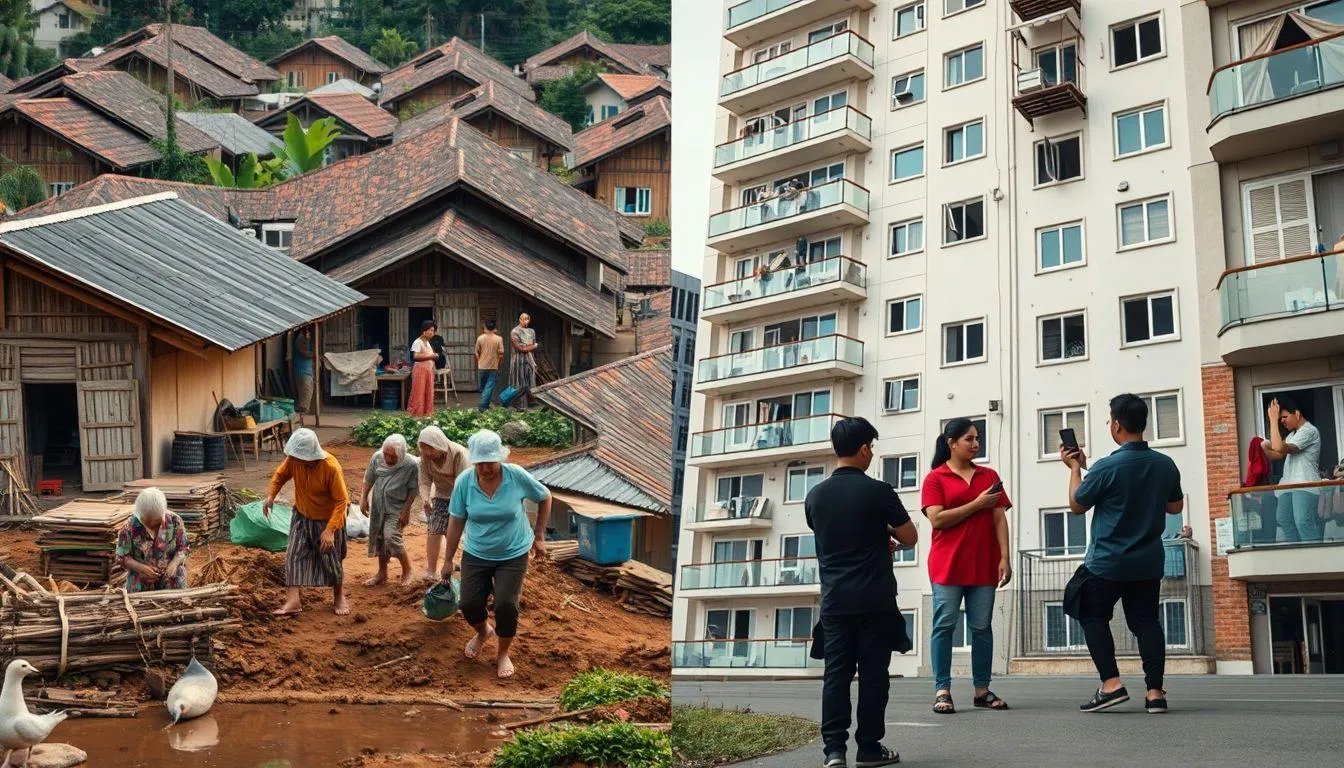 Tantangan dan Upaya Pelestarian Gotong Royong di Era Modern (c) Ilustrasi AI