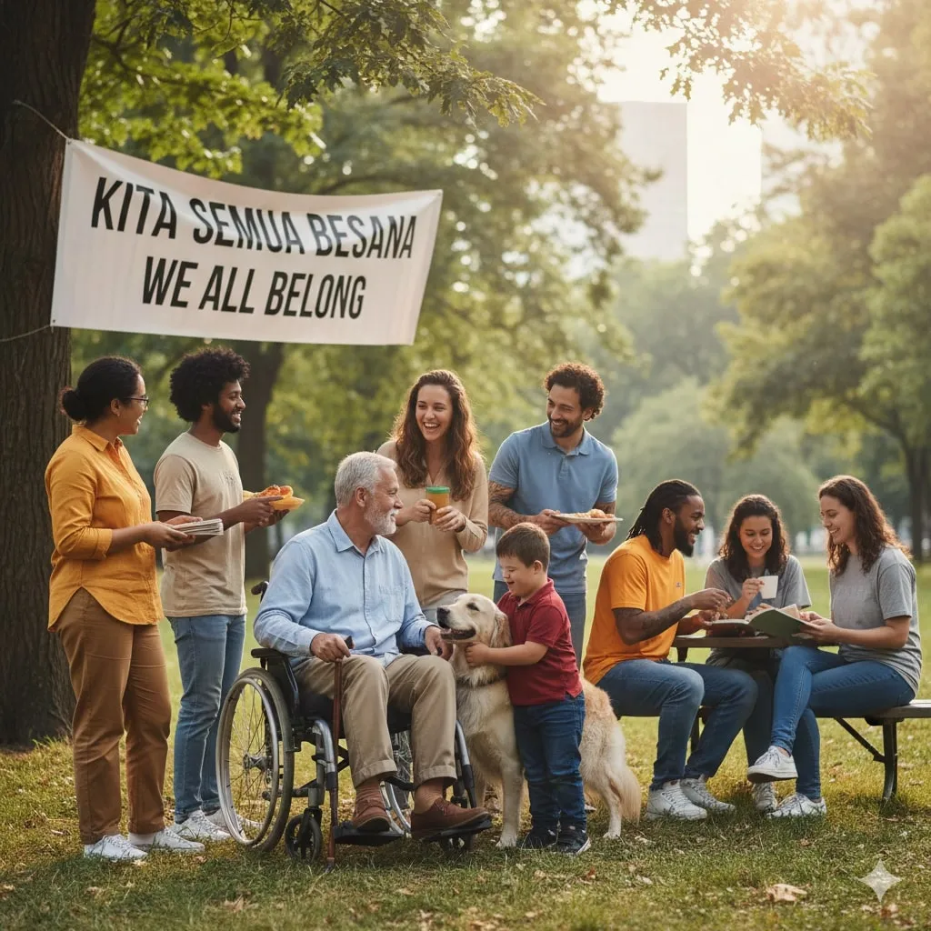 Pengertian dan Definisi Inklusif (c) Ilustrasi AI