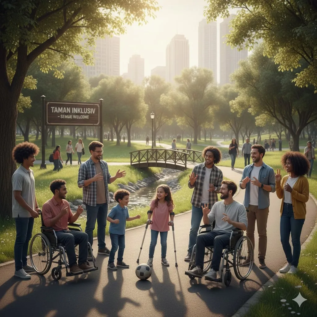 Tantangan dalam Menerapkan Sikap Inklusif (c) Ilustrasi AI