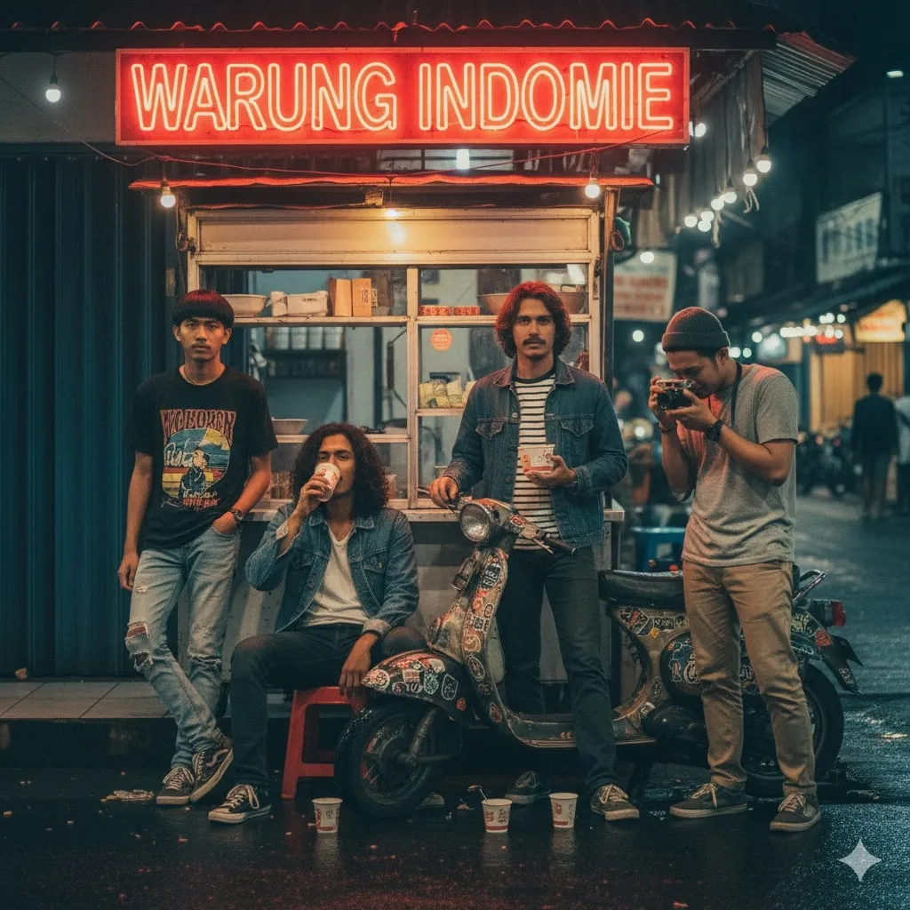 Perbedaan Kalcer dan Skena (c) Ilustrasi AI