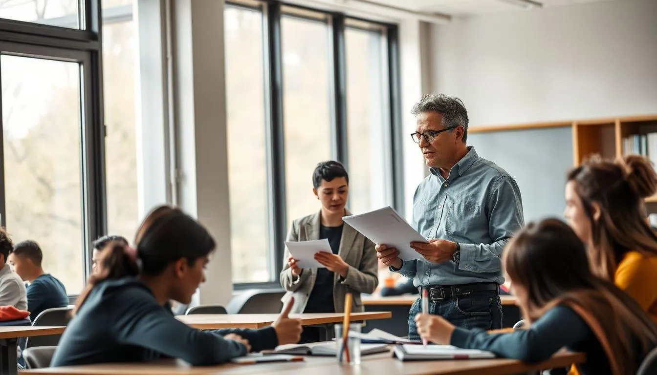 Peran Guru dan Siswa dalam Proses KBM (c) Ilustrasi AI