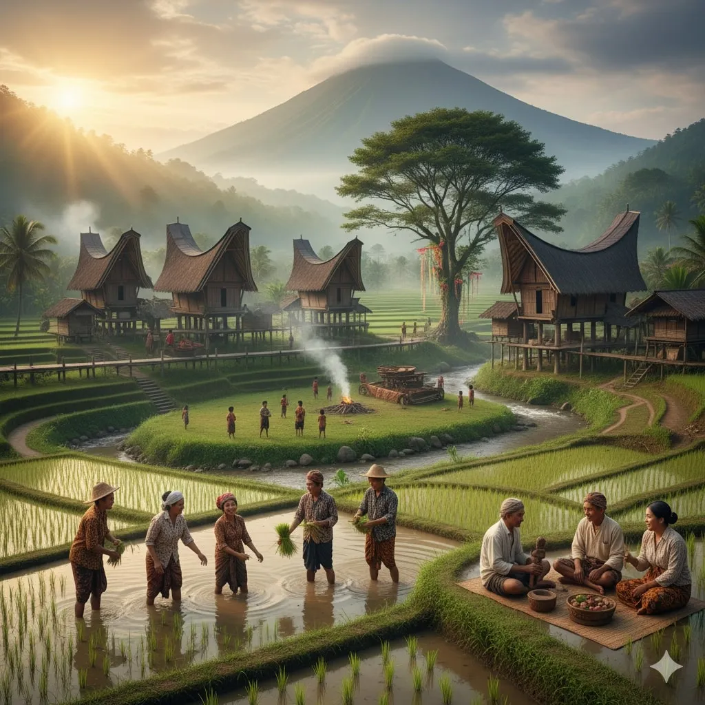 Pengertian dan Definisi Kearifan Lokal (c) Ilustrasi AI