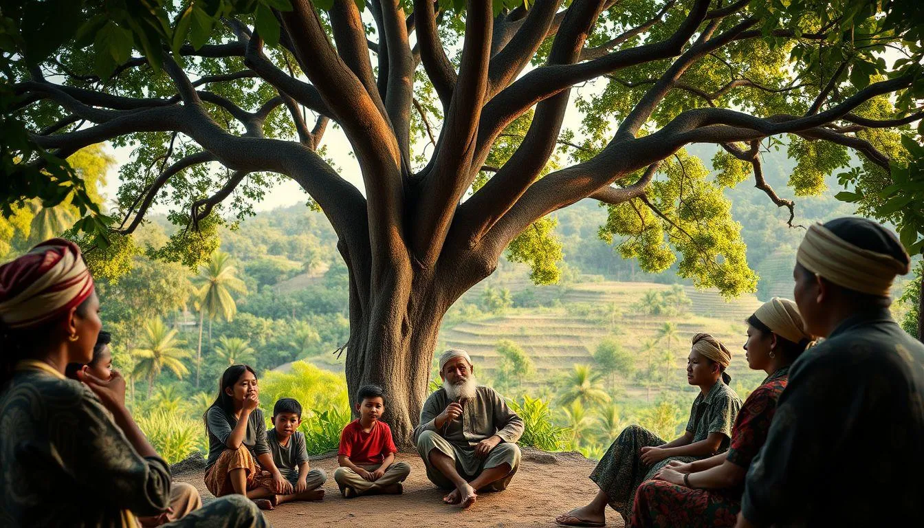 Fungsi dan Manfaat Kearifan Lokal (c) Ilustrasi AI