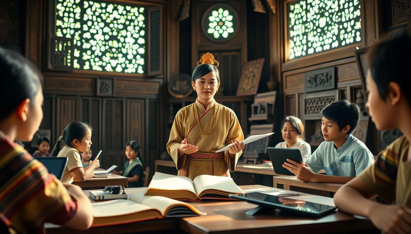 Pelestarian dan Pengembangan Bahasa Bali di Era Modern (c) Ilustrasi AI