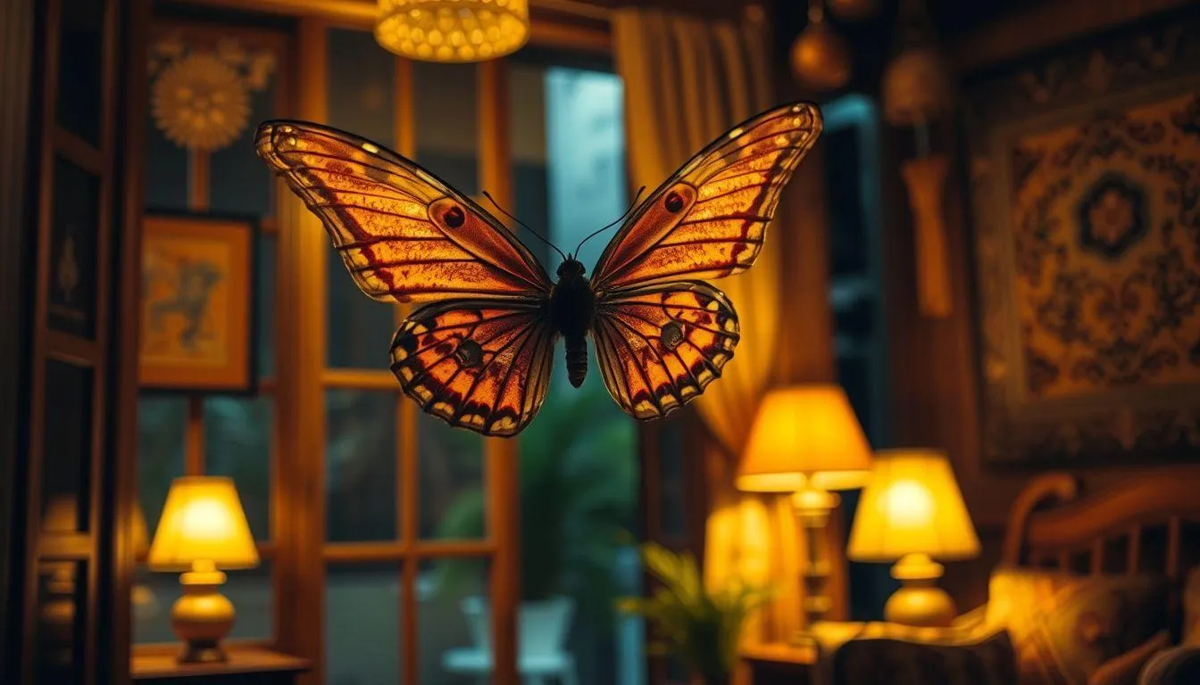 Pengertian dan Makna Dasar Kupu Kupu Coklat Masuk Rumah Malam Hari (c) Ilustrasi AI