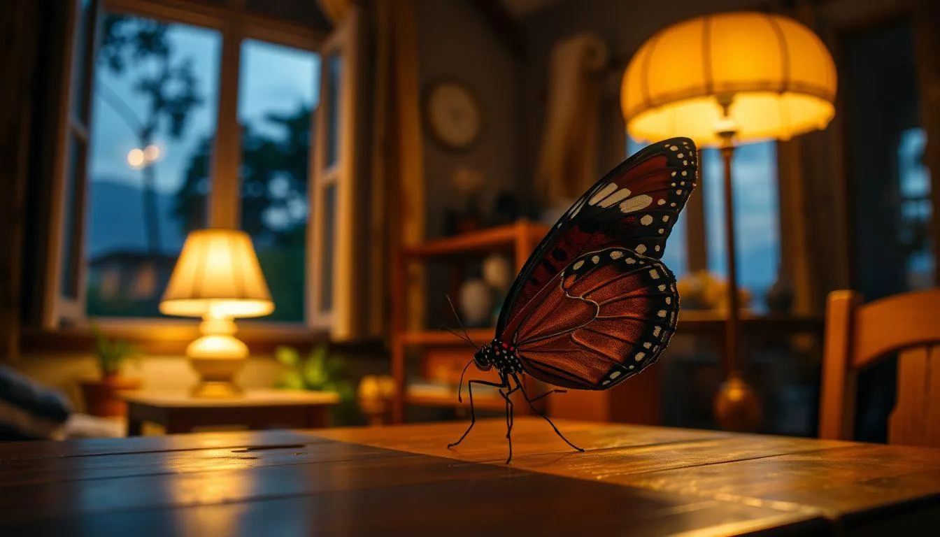 Cara Menyikapi Fenomena Kupu Kupu Coklat Masuk Rumah (c) Ilustrasi AI