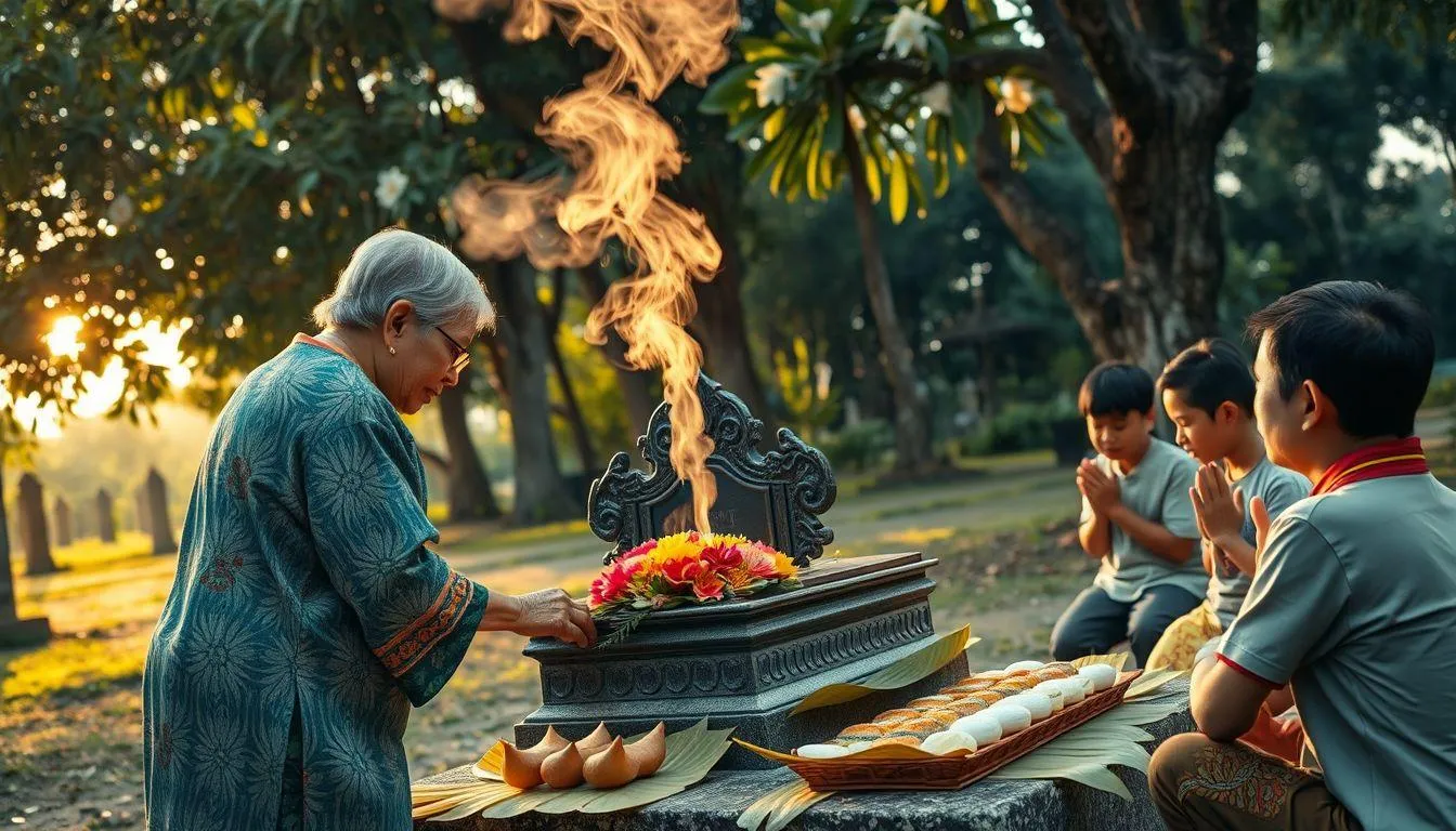 Tradisi Penghormatan Leluhur (c) Ilustrasi AI