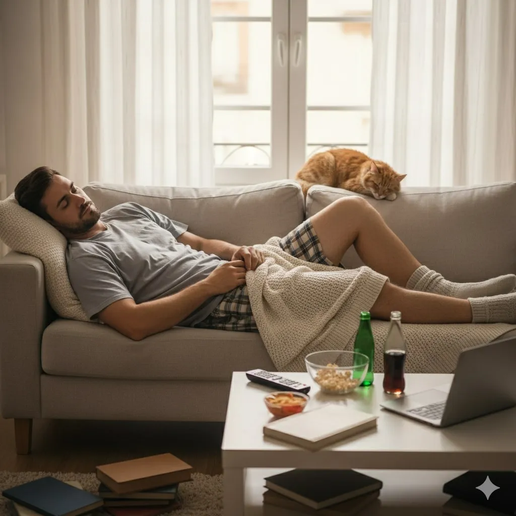 Pengertian dan Arti Mager (c) Ilustrasi AI