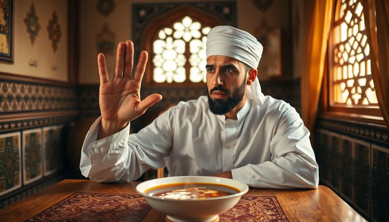 Contoh Perbuatan Makruh dalam Kehidupan Sehari-hari (c) Ilustrasi AI