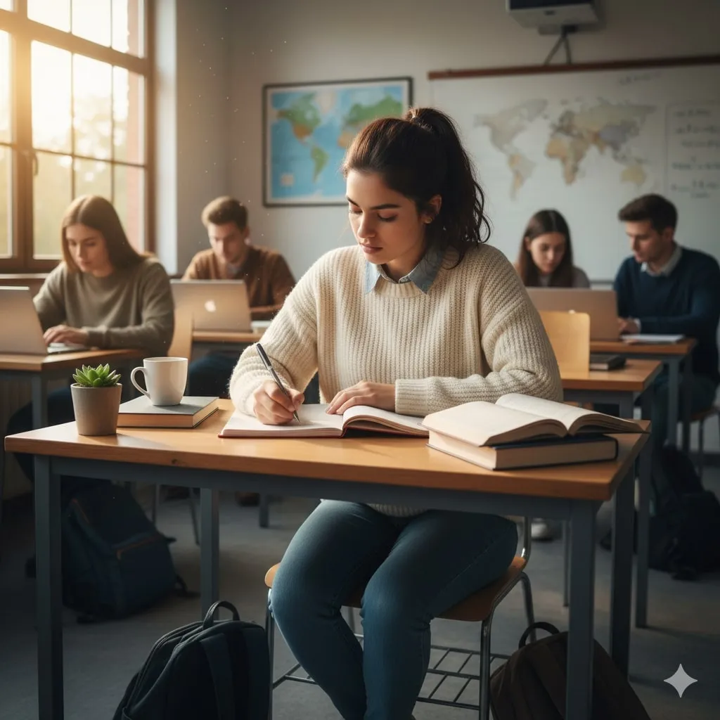 Pengertian dan Definisi Meanwhile (c) Ilustrasi AI