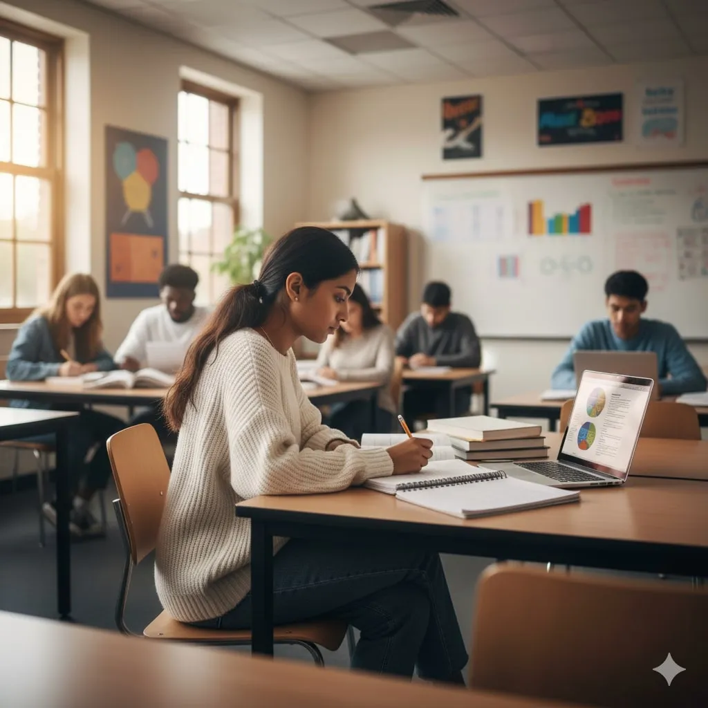 Aturan Tata Bahasa Meanwhile (c) Ilustrasi AI