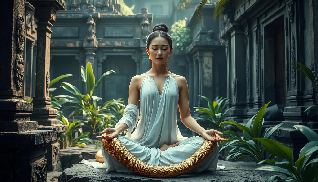 Makna Spiritual Mimpi Bertemu Ular (c) Ilustrasi AI