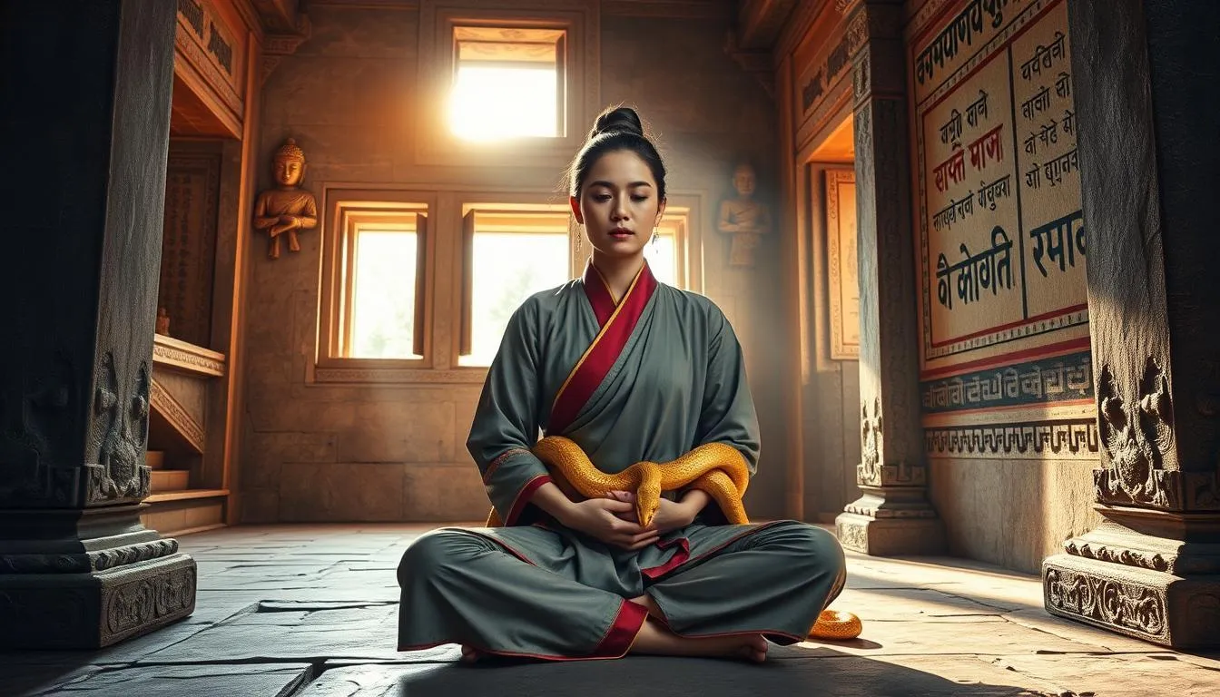 Makna Simbolis Ular dalam Mimpi (c) Ilustrasi AI