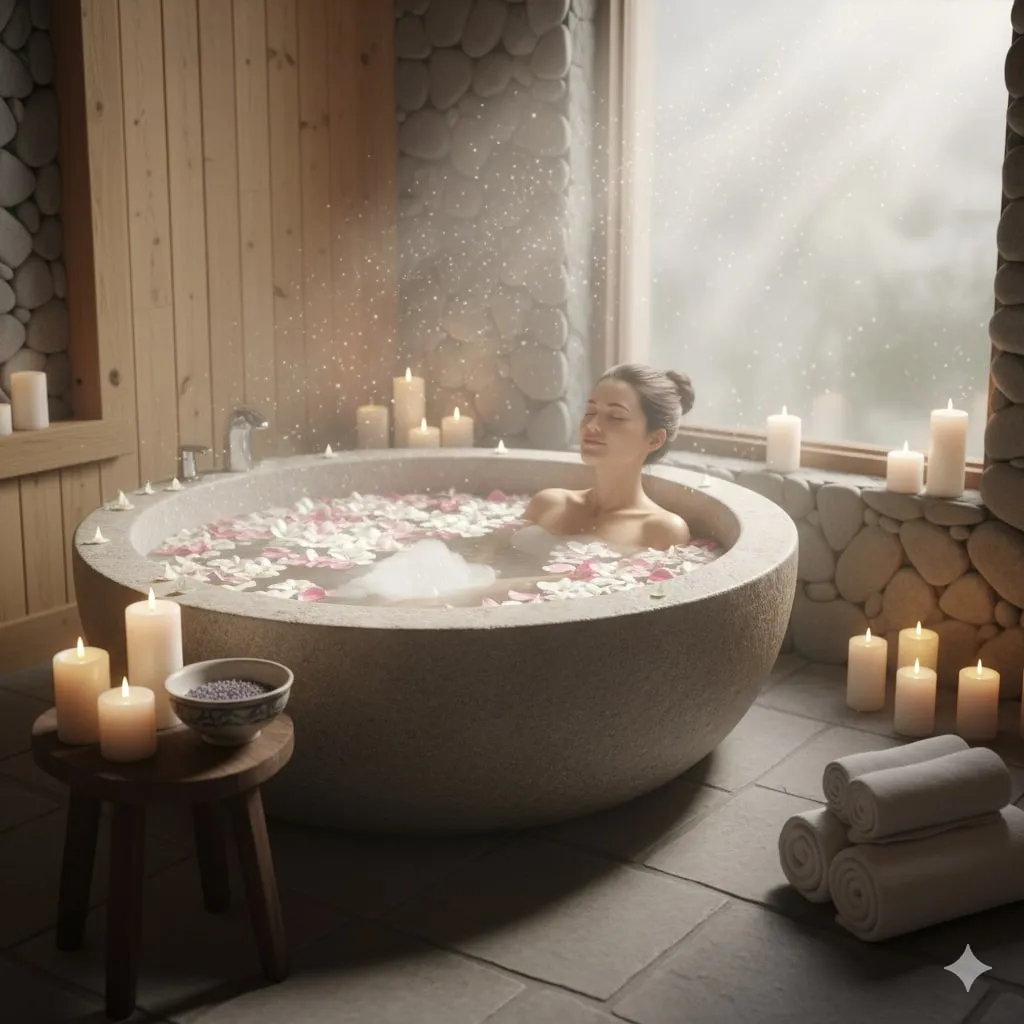 Hubungan dengan Tradisi Mandi Kembang dalam Budaya Jawa (c) Ilustrasi AI