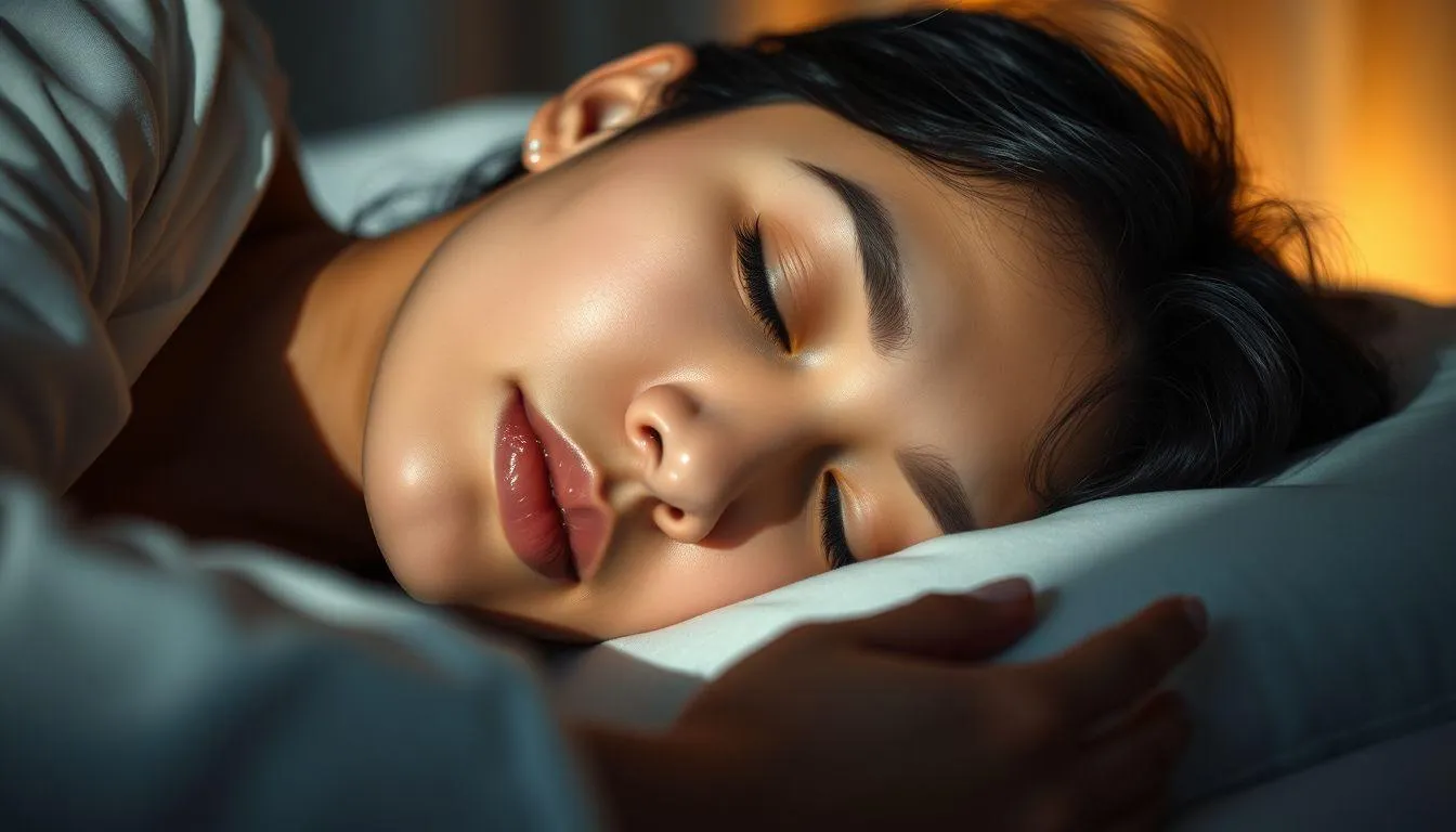 Seorang wanita tidur (c) Ilustrasi AI