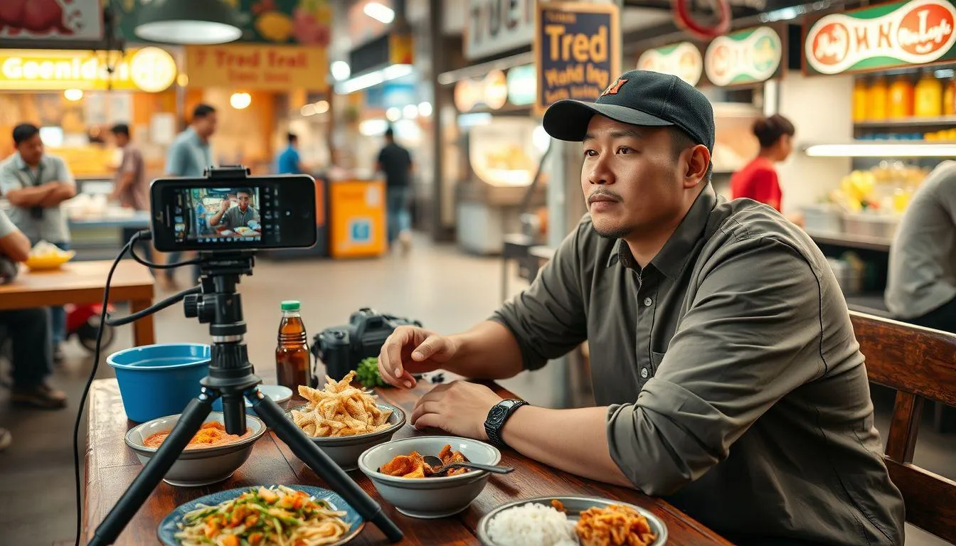 Mukbang di Indonesia dan Content Creator Terkenal (c) Ilustrasi AI