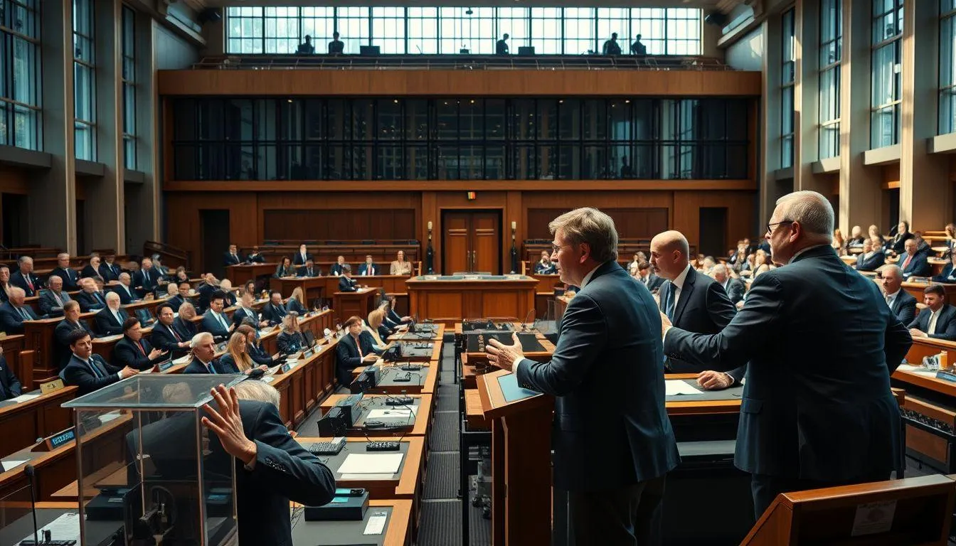 Tantangan dan Dinamika Oposisi Modern (c) Ilustrasi AI