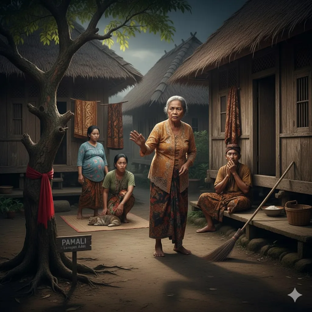 Jenis-Jenis Pamali Berdasarkan Kategorinya (c) Ilustrasi AI