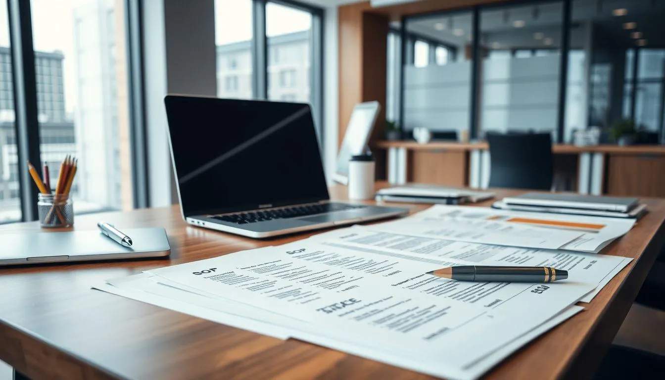 Komponen dan Struktur SOP (c) Ilustrasi AI