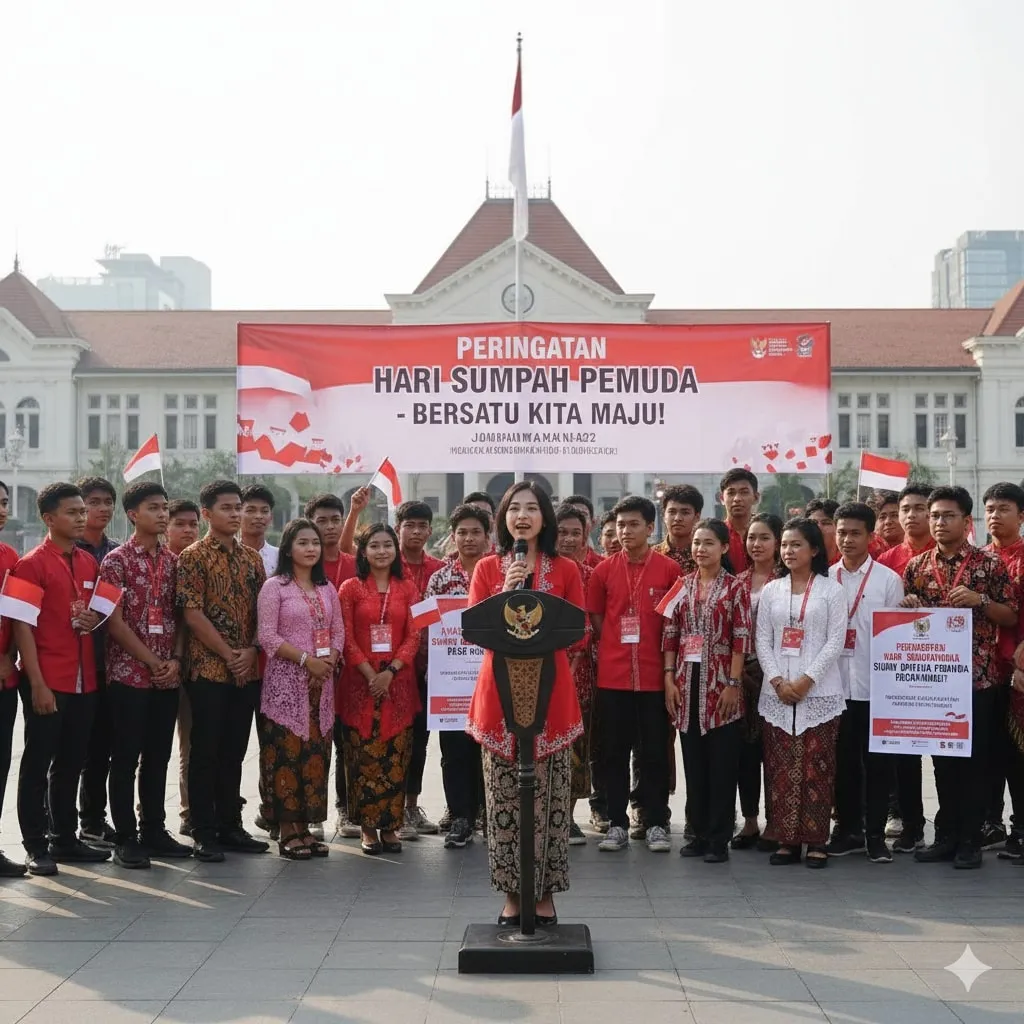 Pengertian dan Definisi Sumpah Pemuda (c) Ilustrasi AI