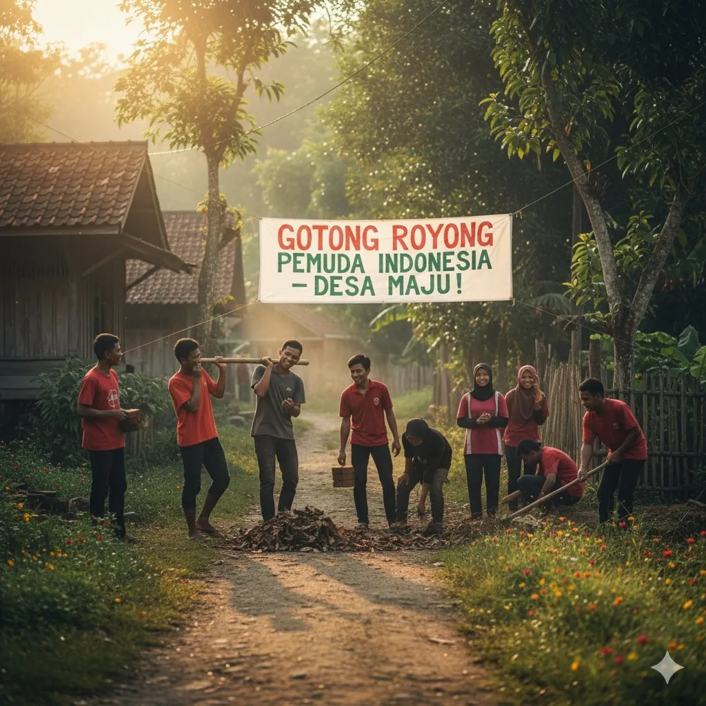 Makna dan Nilai-Nilai Sumpah Pemuda (c) Ilustrasi AI