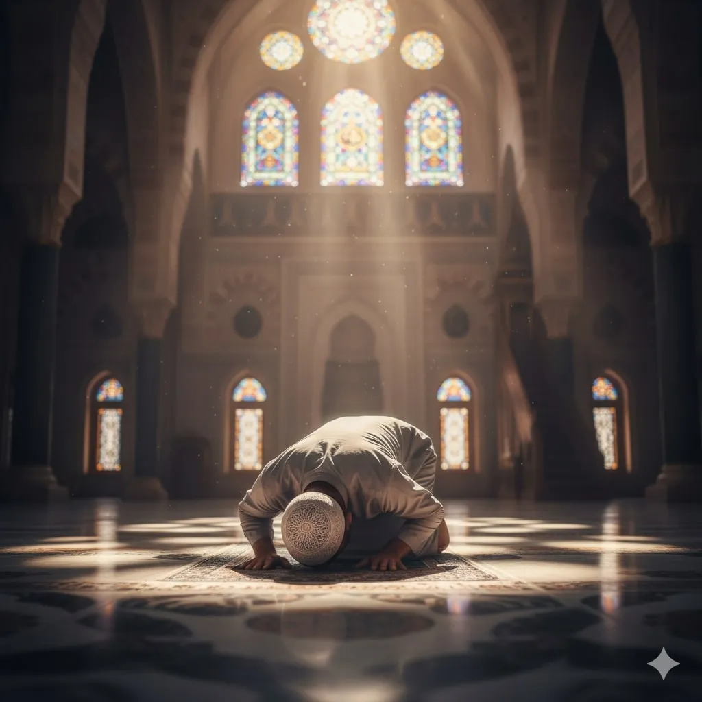 Pengertian dan Definisi Tawadhu (c) Ilustrasi AI