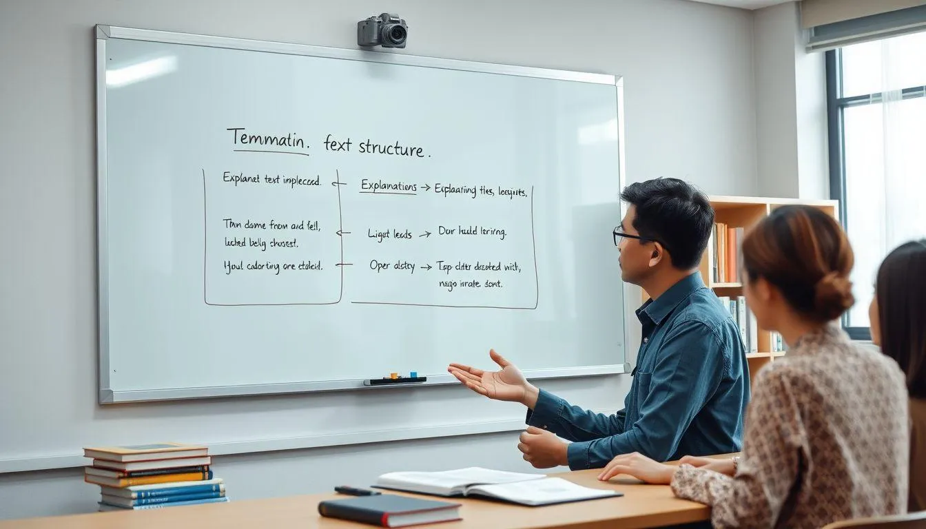 Struktur Teks Eksplanasi (c) Ilustrasi AI