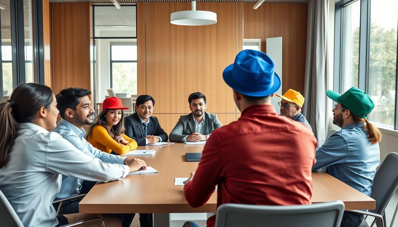 Topi Biru dalam Metode Six Thinking Hats (c) Ilustrasi AI