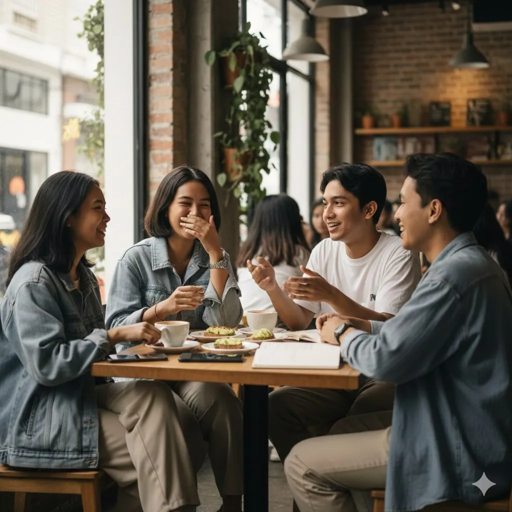 Dampak dan Pengaruh Yapping dalam Komunikasi Digital (c) Ilustrasi AI