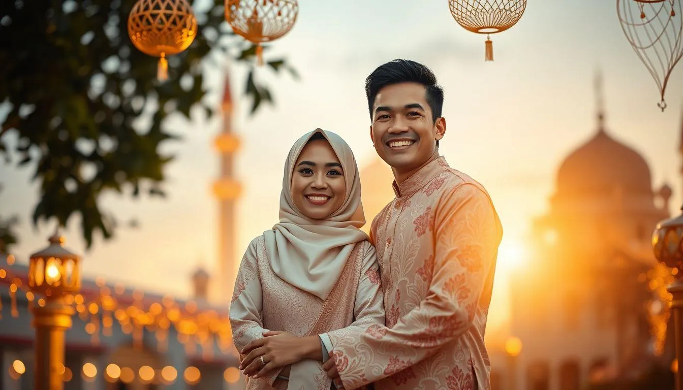Ucapan Lebaran untuk Pasangan dan Orang Terkasih (c) Ilustrasi AI