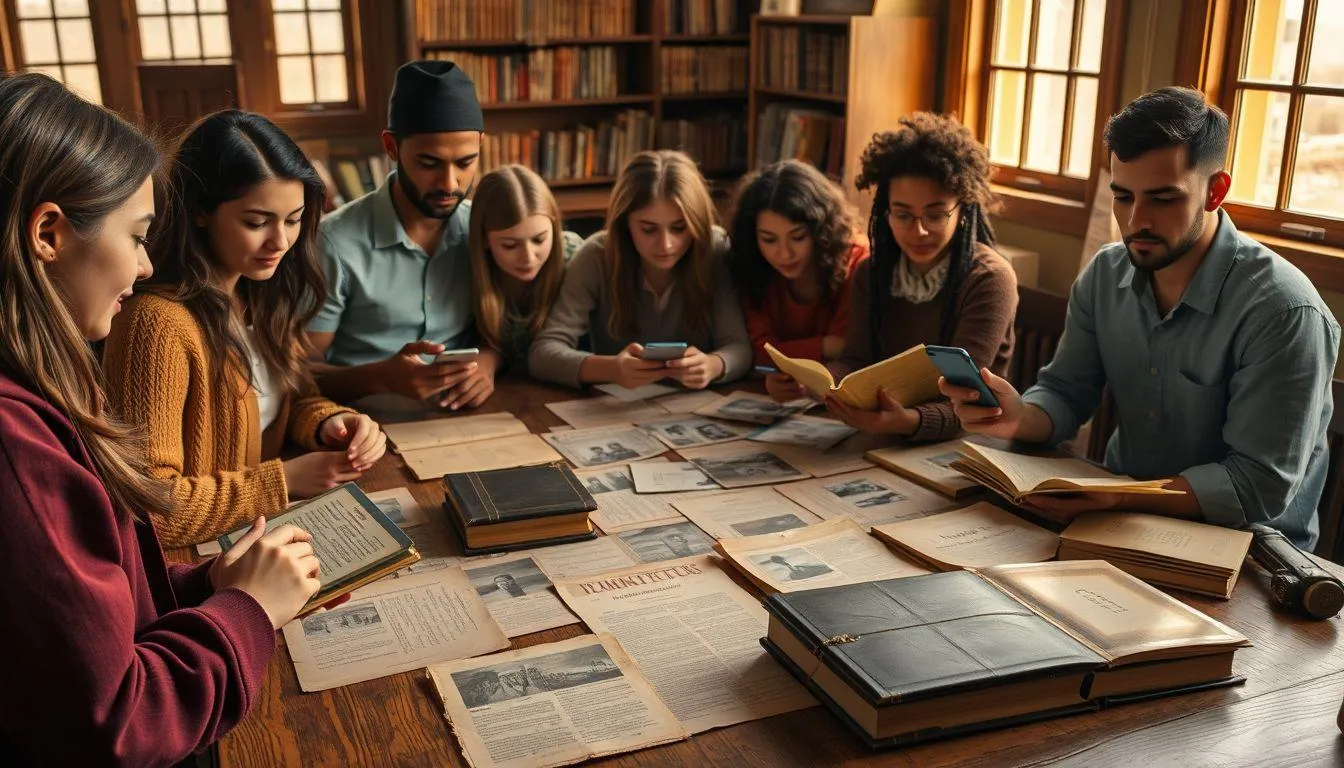 Dampak Media Sosial terhadap Interpretasi Sejarah (c) Ilustrasi AI