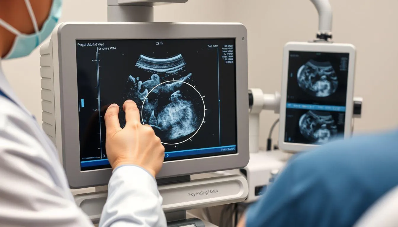 Cara Pengukuran AC dalam Pemeriksaan USG (c) Ilustrasi AI