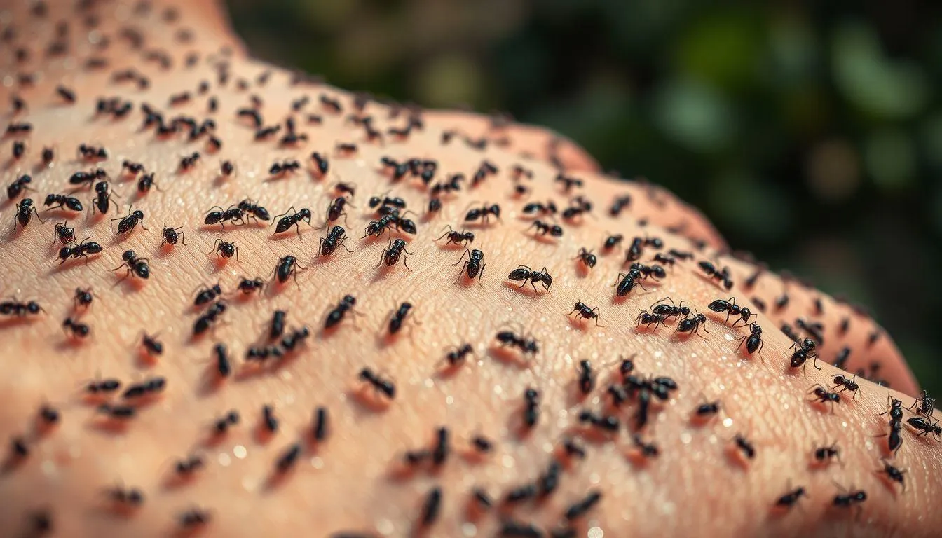 Pengertian dan Makna Dasar Mimpi Digigit Semut Banyak (c) Ilustrasi AI