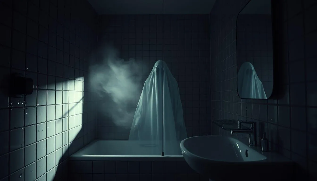 Interpretasi Arti Mimpi Ada Hantu di Kamar Mandi (c) Ilustrasi AI