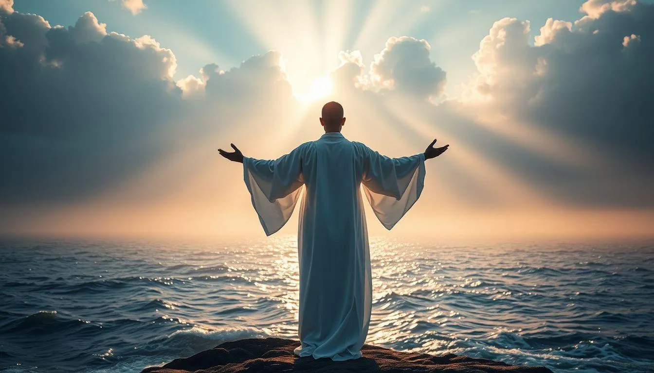 11. Perspektif Spiritual tentang Mimpi Air Laut Besar (c) Ilustrasi AI