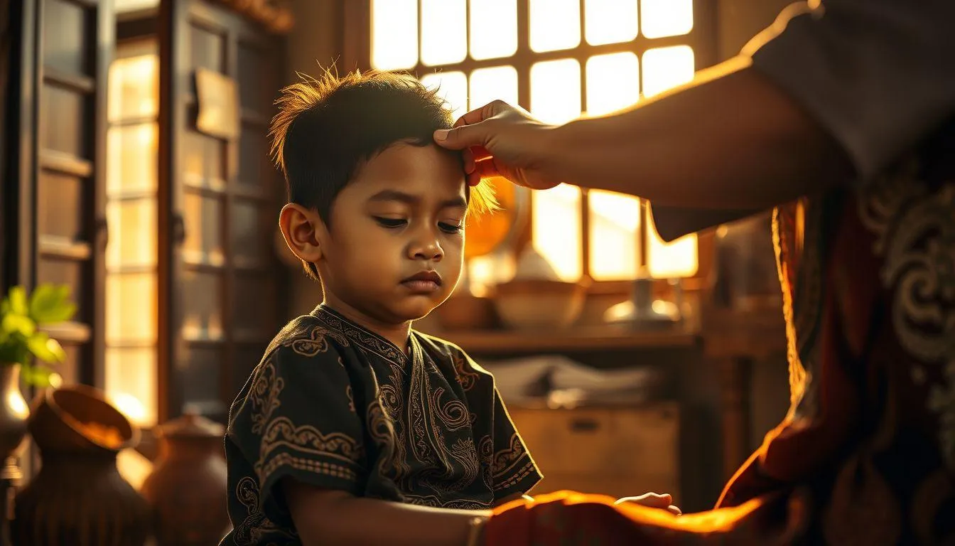 Tafsir Mimpi Anak Potong Rambut Menurut Primbon Jawa (c) Ilustrasi AI