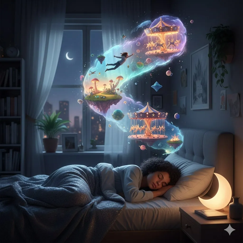 Interpretasi Berdasarkan Konteks dan Detail Mimpi (c) Ilustrasi AI