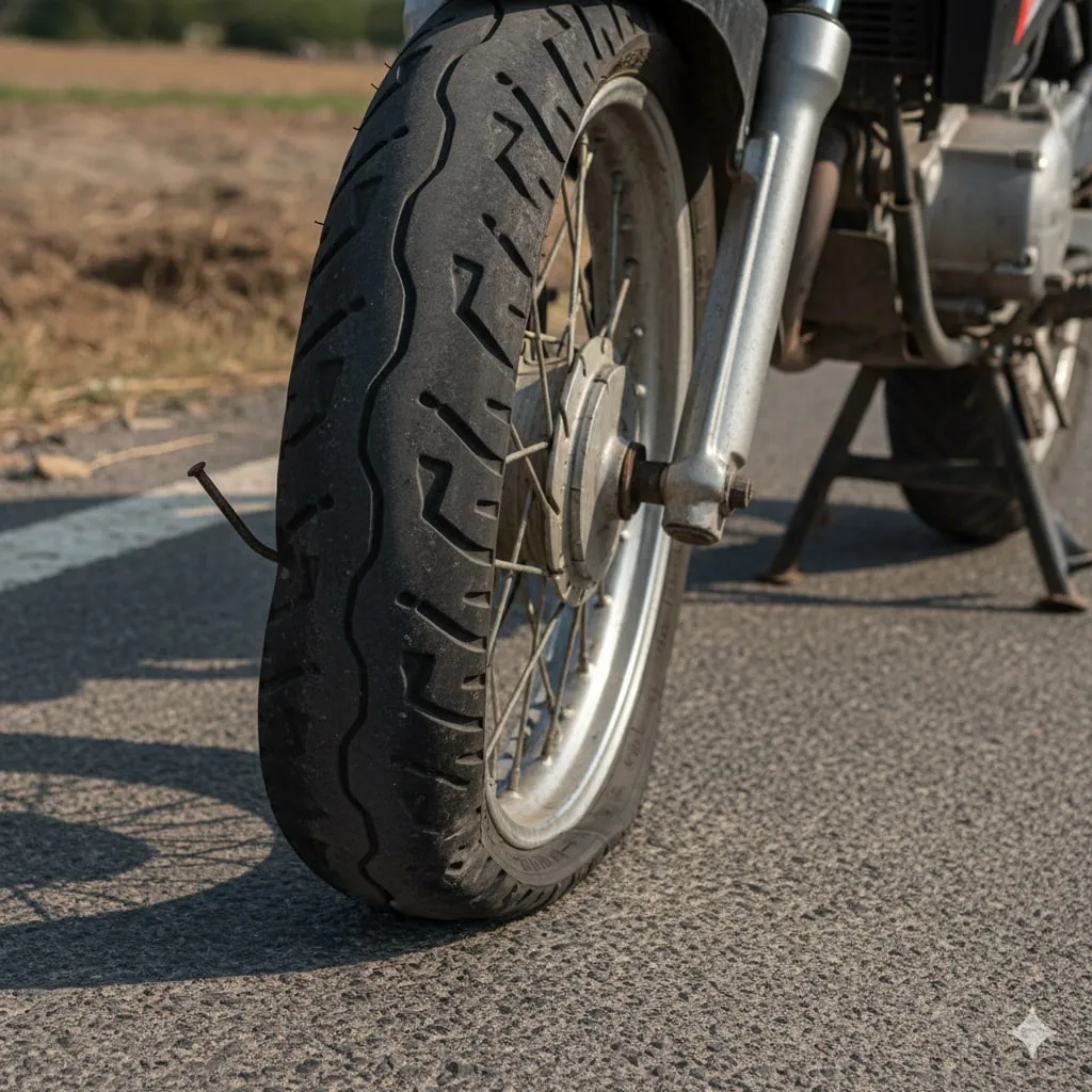 Makna Spiritual Mimpi Ban Motor Kempes (c) Ilustrasi AI