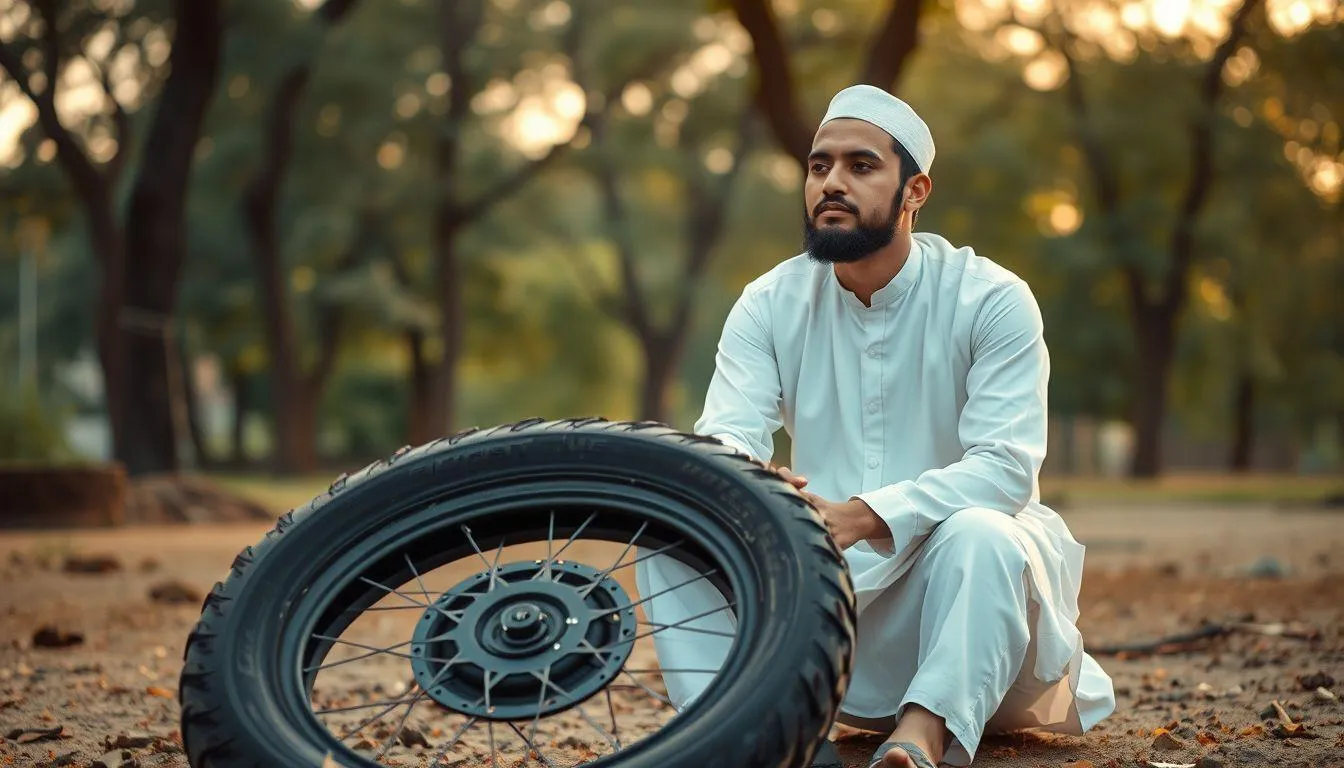 Hikmah dan Pelajaran dari Mimpi Ban Motor Kempes (c) Ilustrasi AI