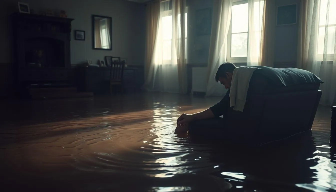 Tafsir Psikologis Mimpi Banjir Air Keruh Masuk Rumah (c) Ilustrasi AI