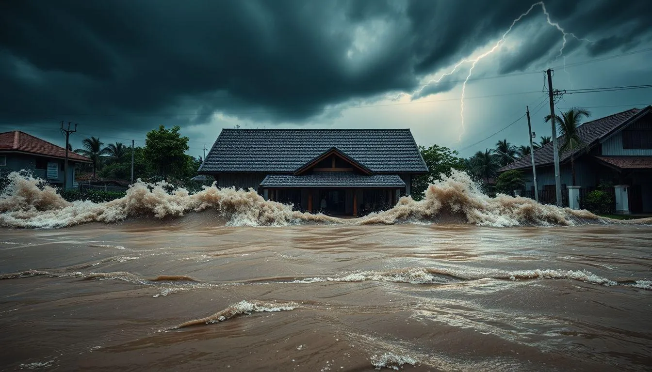 Perbedaan Makna dengan Jenis Mimpi Banjir Lainnya (c) Ilustrasi AI