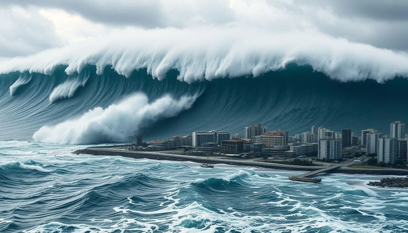 Pengertian dan Makna Dasar Mimpi Banjir Besar Seperti Tsunami (c) Ilustrasi AI