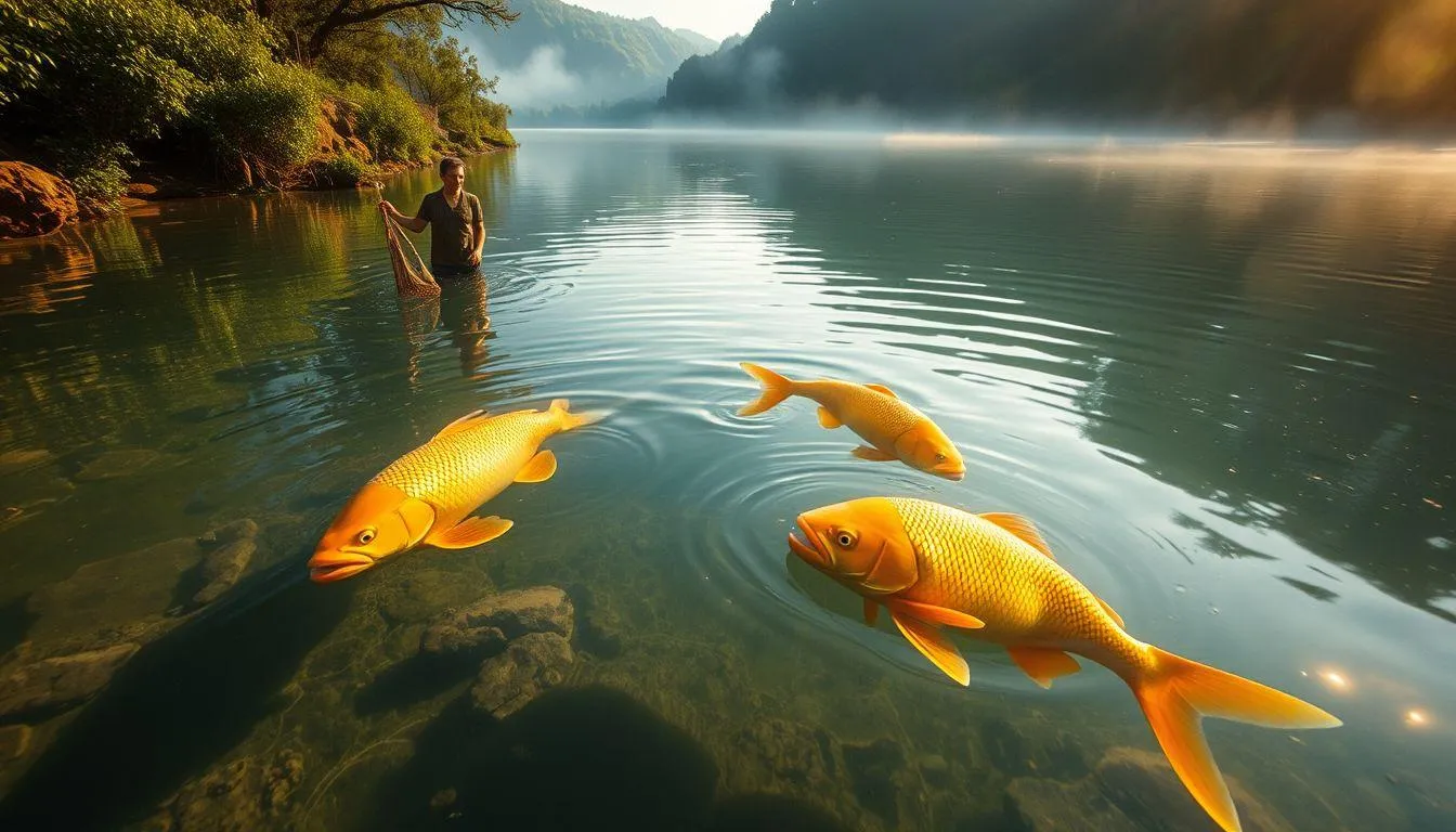 Pengertian Dasar Mimpi Banjir dan Menangkap Ikan (c) Ilustrasi AI