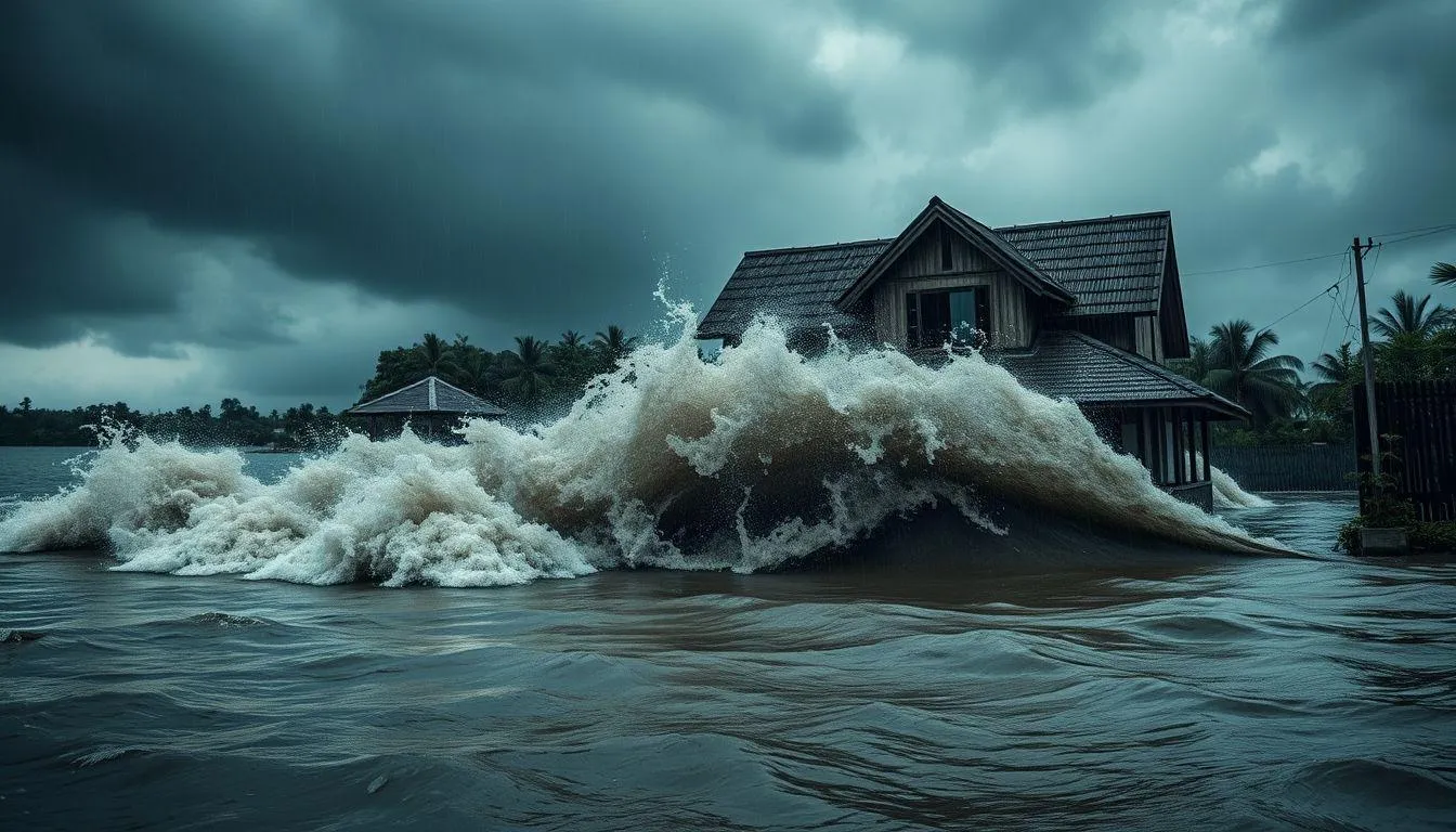 Tafsir Mimpi Banjir Depan Rumah Menurut Ulama (c) Ilustrasi AI