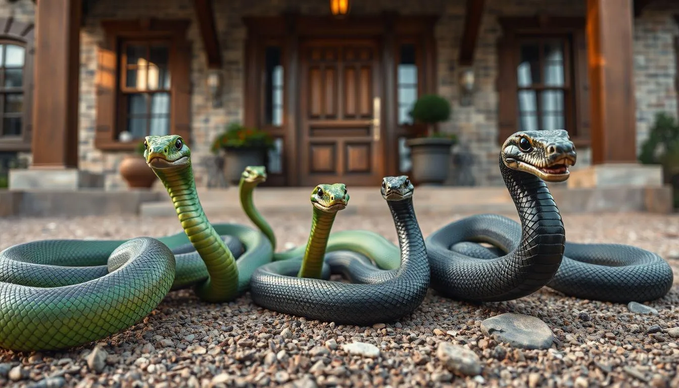 Variasi Makna Berdasarkan Kondisi dan Jenis Ular (c) Ilustrasi AI