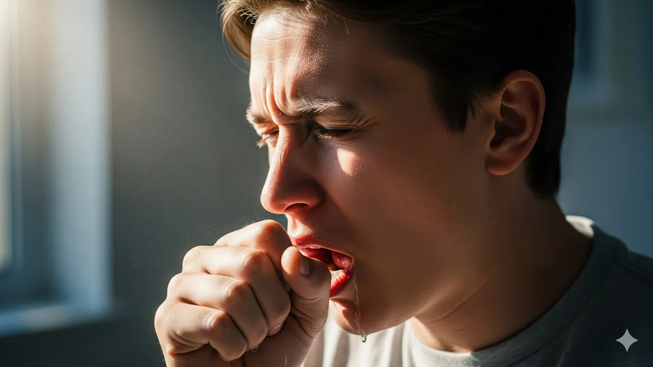 Penyebab Mimpi Batuk Darah (c) Ilustrasi AI