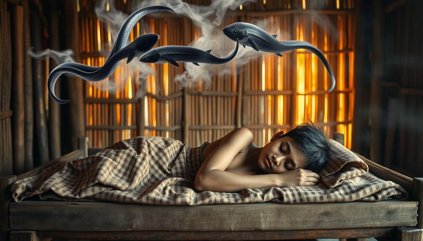 Tafsir Mimpi Belut dan Ular Menurut Primbon Jawa (c) Ilustrasi AI