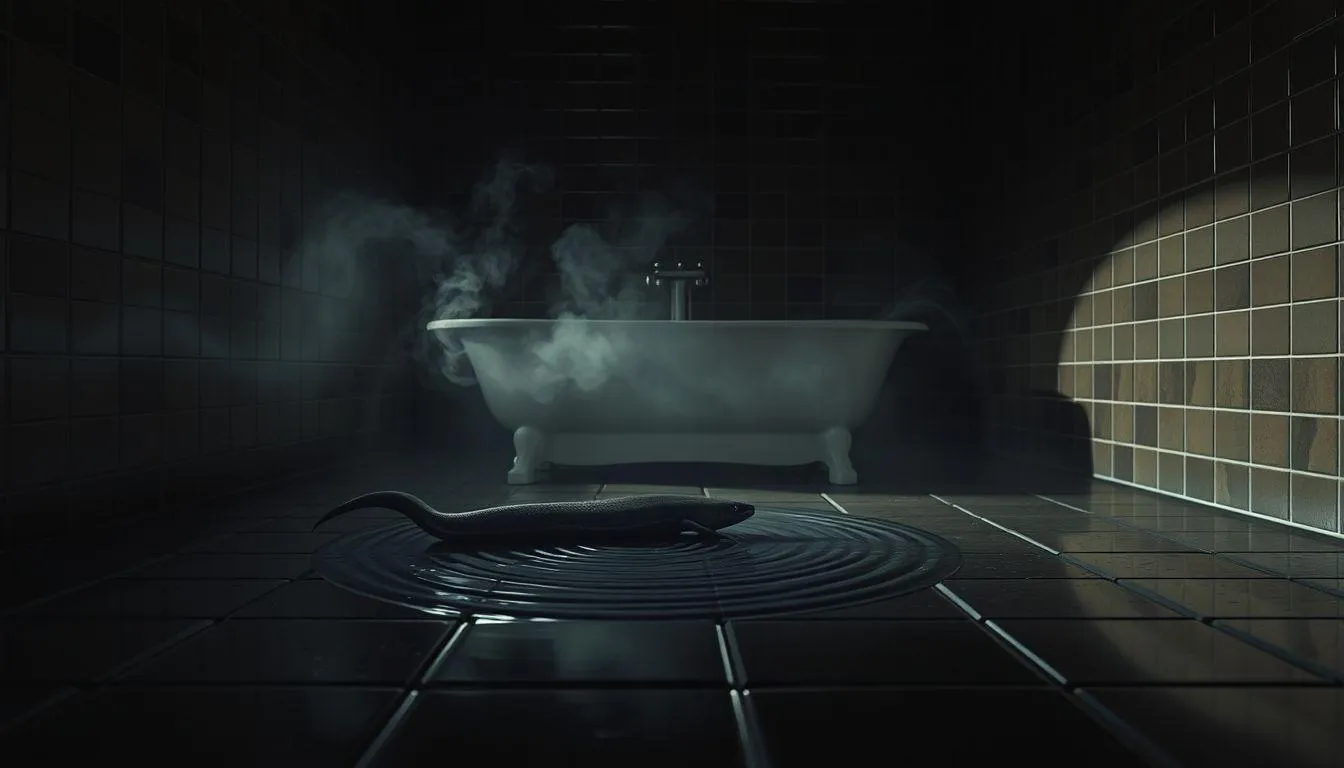 Pengertian dan Simbolisme Mimpi Belut di Kamar Mandi (c) Ilustrasi AI