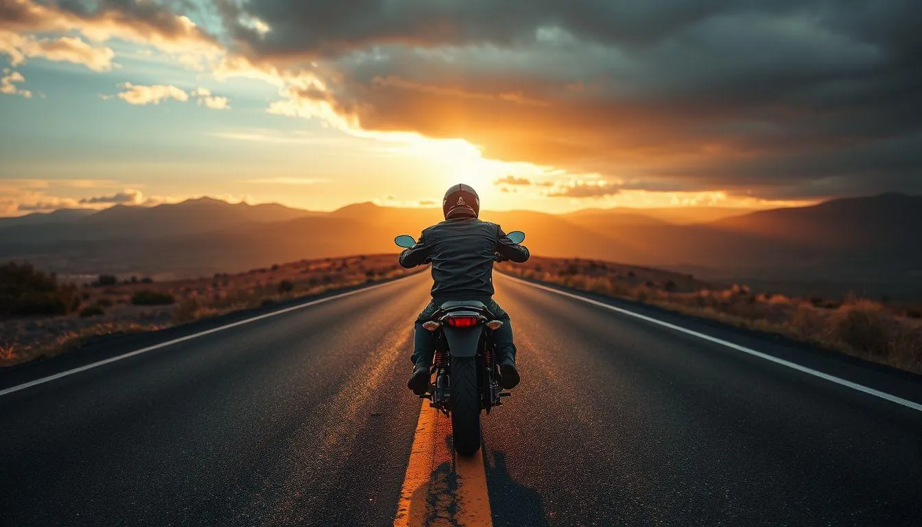 Pengertian dan Makna Dasar Mimpi Bepergian Jauh Naik Motor (c) Ilustrasi AI